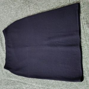 St.John Black Long Knit Skirt